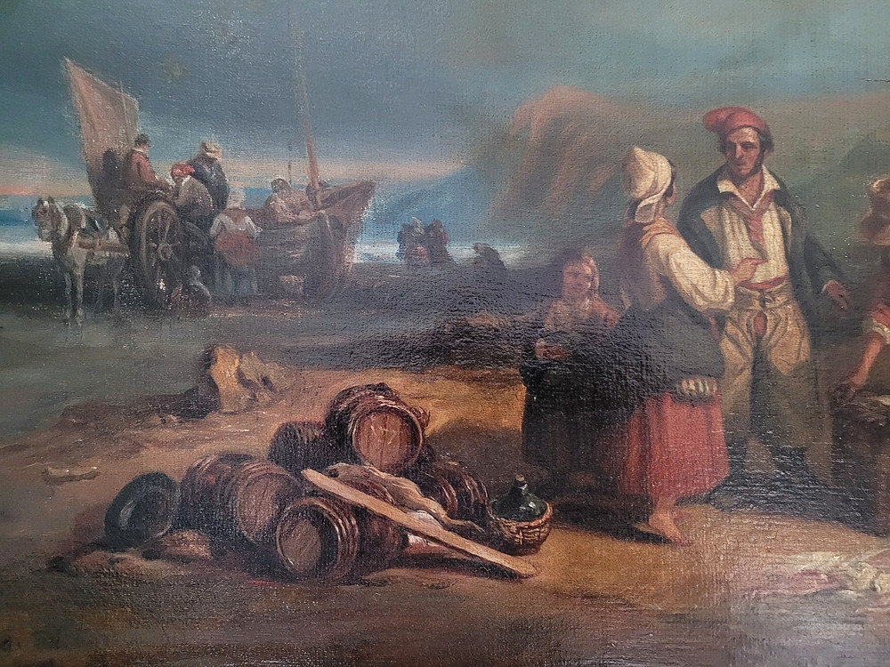 Large Painting By Elisa Boutillier, 19th Century-photo-4