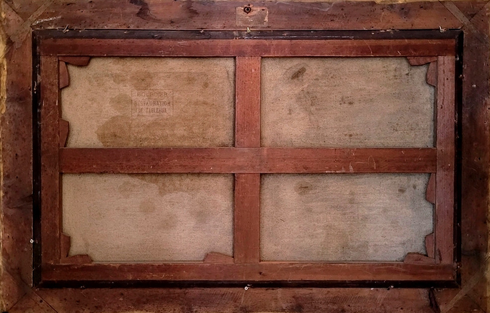 Large Painting By Elisa Boutillier, 19th Century-photo-5