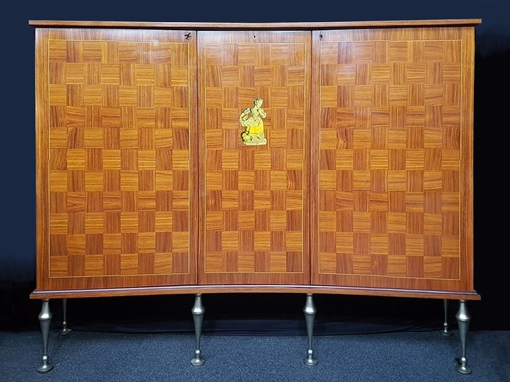 Art Deco Bar Cabinet Attributed To Jules Leleu-photo-2