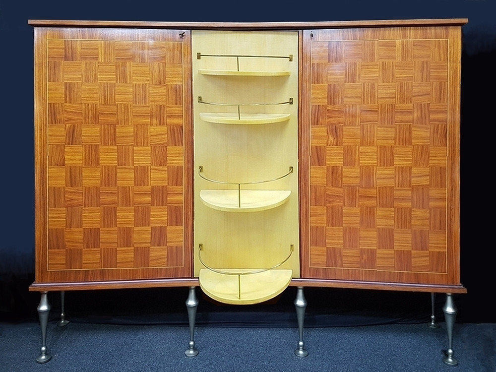 Art Deco Bar Cabinet Attributed To Jules Leleu-photo-3