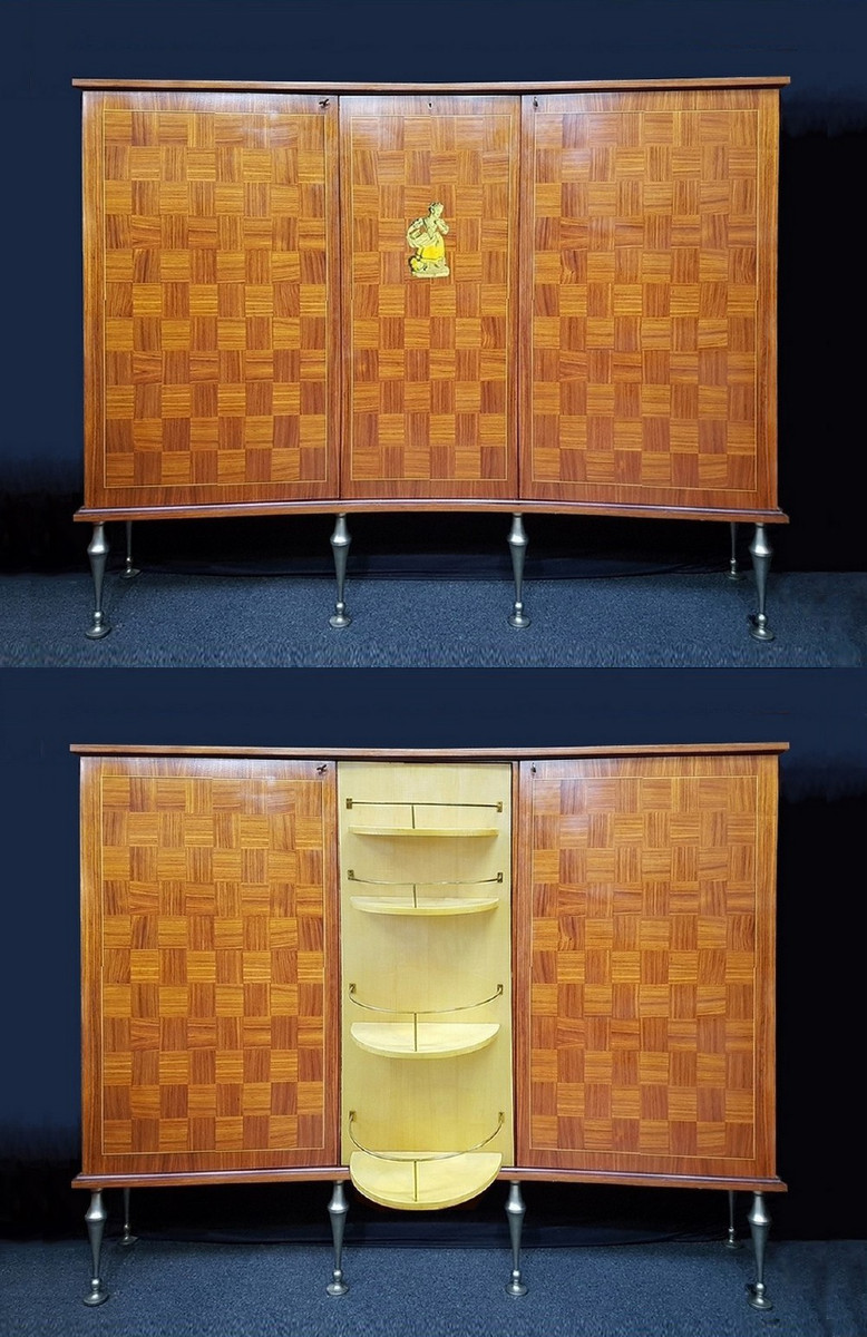 Art Deco Bar Cabinet Attributed To Jules Leleu
