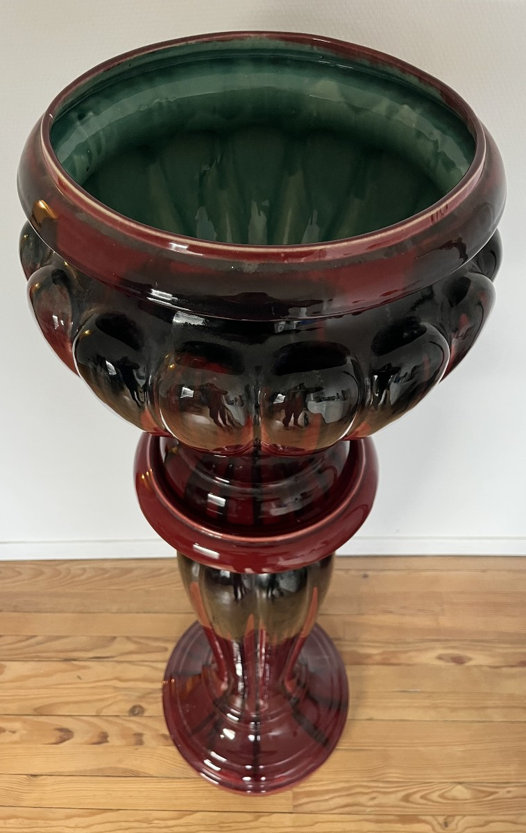 colonne et cache pot esprit "massier "-photo-2