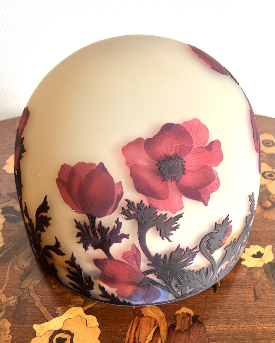Lampe Muller Frères Lunéville " anémones " ART NOUVEAU-photo-1