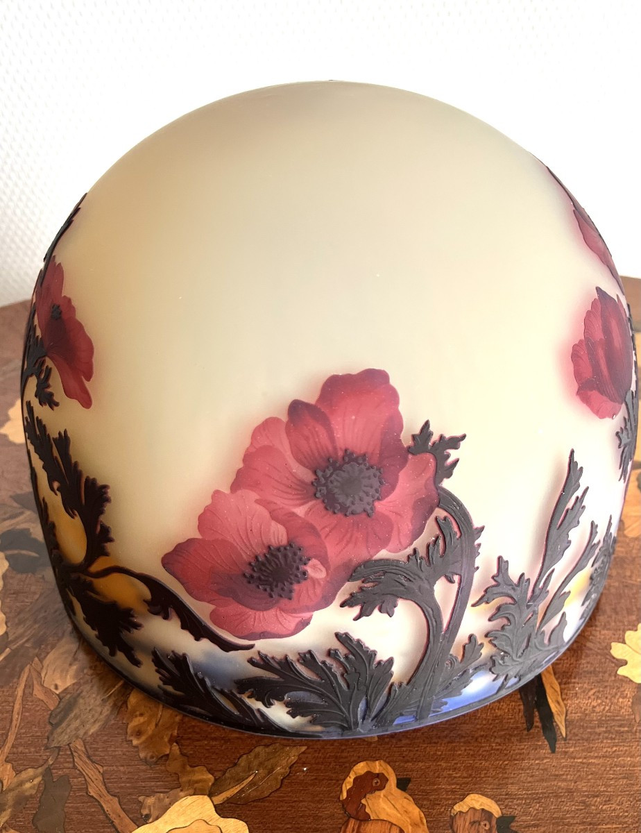 Lampe Muller Frères Lunéville " anémones " ART NOUVEAU-photo-2