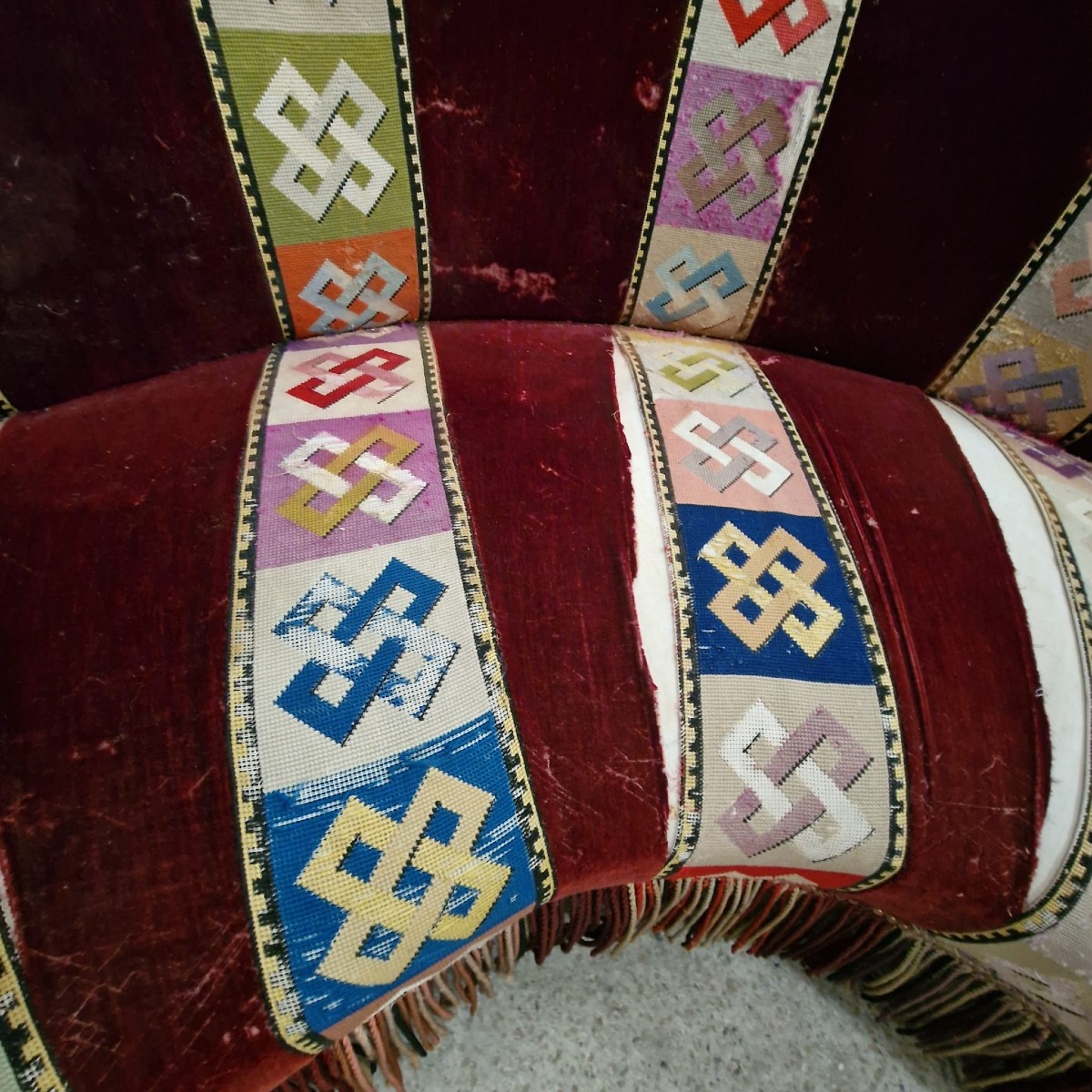 Pair Of Napoleon III Corner Sofas-photo-2