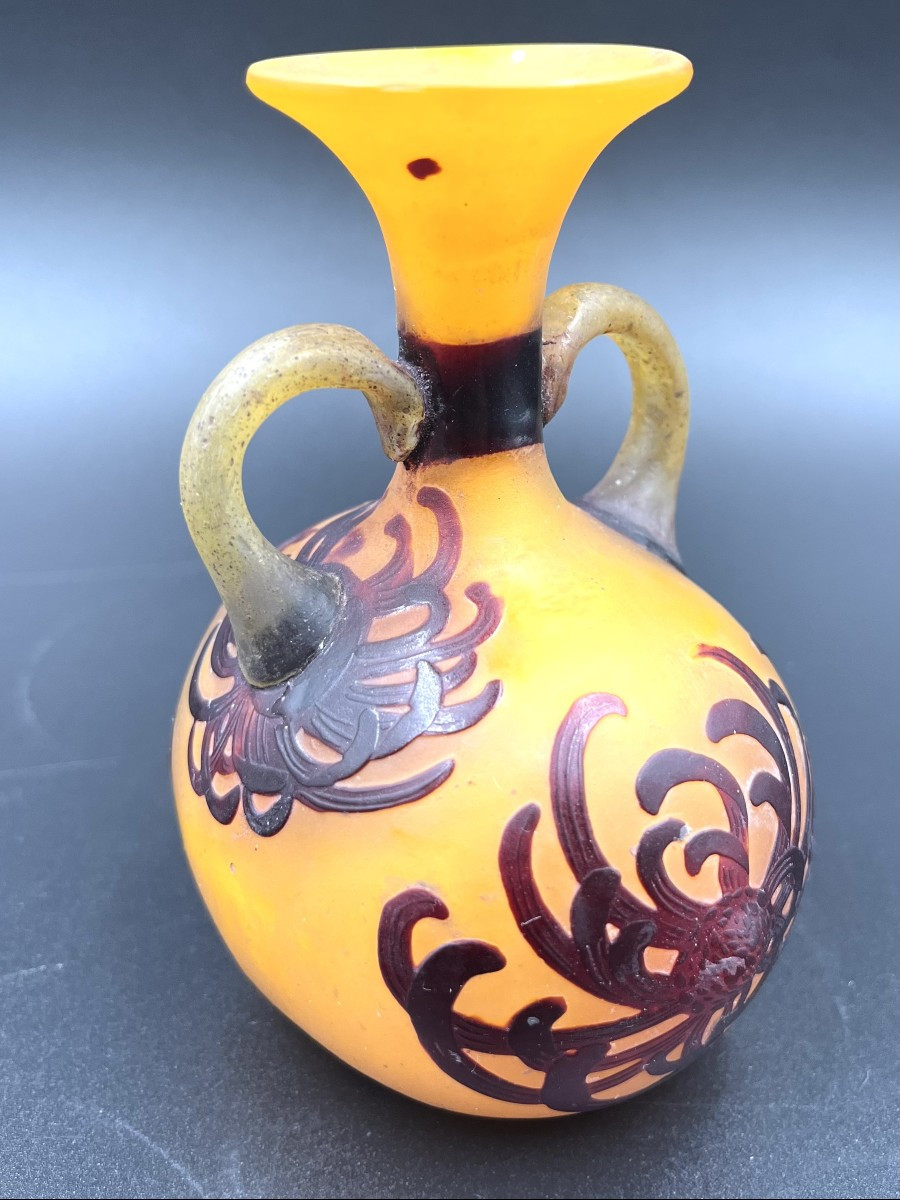 Emile Gallé - Vase With Handles, Japanese -photo-3