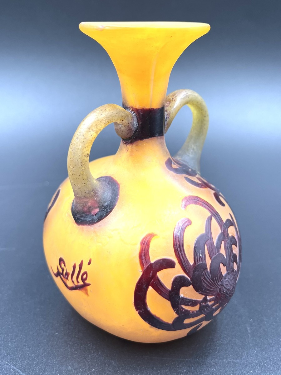 Emile Gallé - Vase With Handles, Japanese -photo-1
