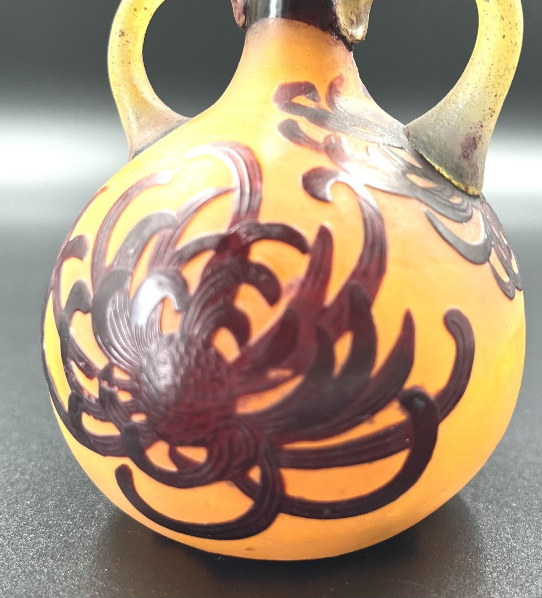 Emile Gallé - Vase With Handles, Japanese -photo-3