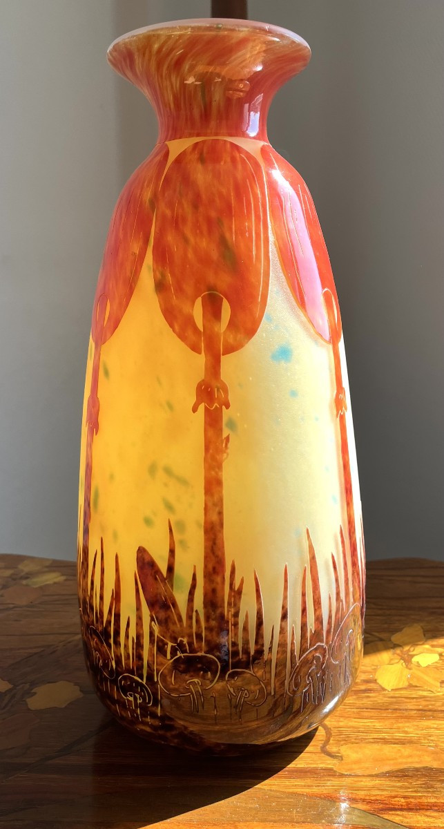 vase " Coprin "le verre Français -photo-2