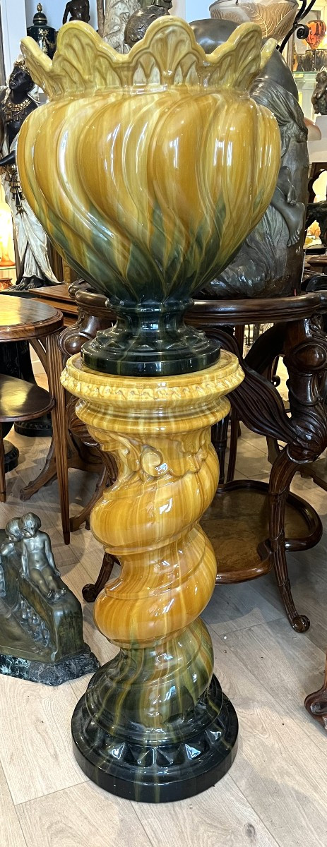 Colonne et cache pot Massier 