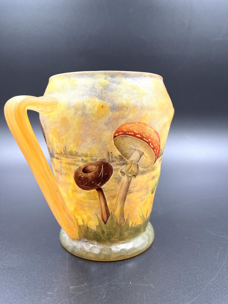 Daum Nancy – Mushroom Vase, Ca. 1907-photo-3