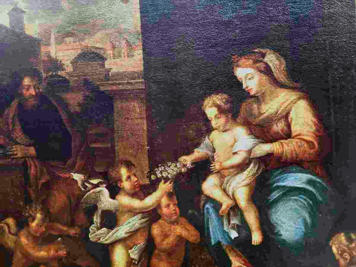 Huile sur toile Etienne VILLEQUIN XVIIe siècle-photo-2