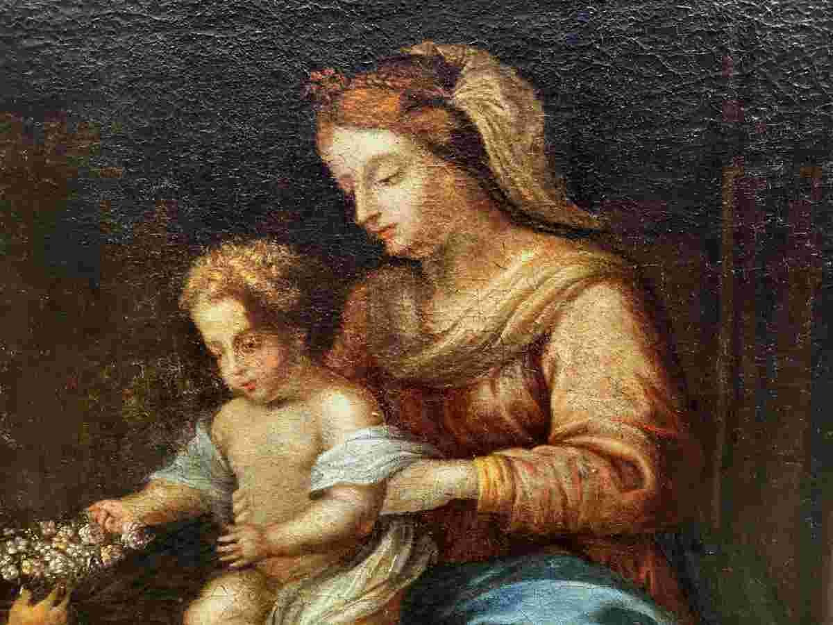 Huile sur toile Etienne VILLEQUIN XVIIe siècle-photo-3