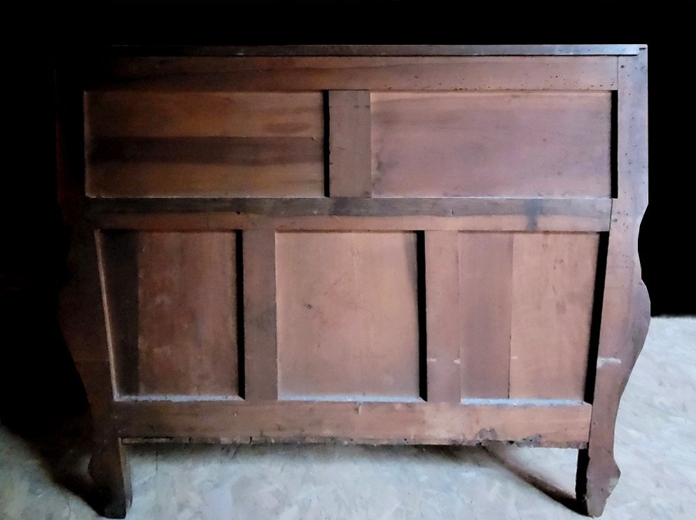 Eighteenth Century Curved Scribanne Commode-photo-5