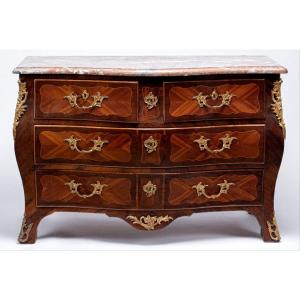 Beautiful Tombeau Chest Of Drawers From The Louis XV Period