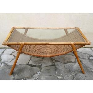 Wicker Coffee Table From The 60s/70s