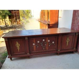 Large Empire Style Pedestal Desk