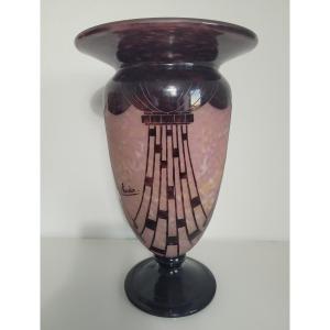 Schneider Vase “known As Charder” For French Glass