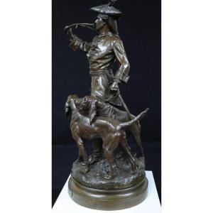 Hippolyte Moreau et Prosper Lecourtier bronze le piqueur au relais