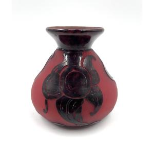 vase le verre français " Prunes "