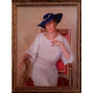 Tableau pastel  signé J. CERNAISE