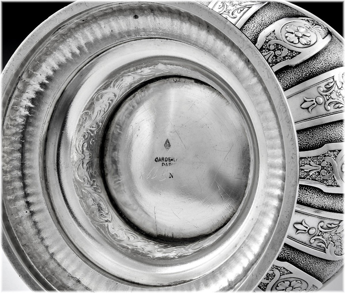 Cardeilhac : Large Coffee Pot In Sterling Silver In Louis XIV  Regency Style Mascaron-photo-6