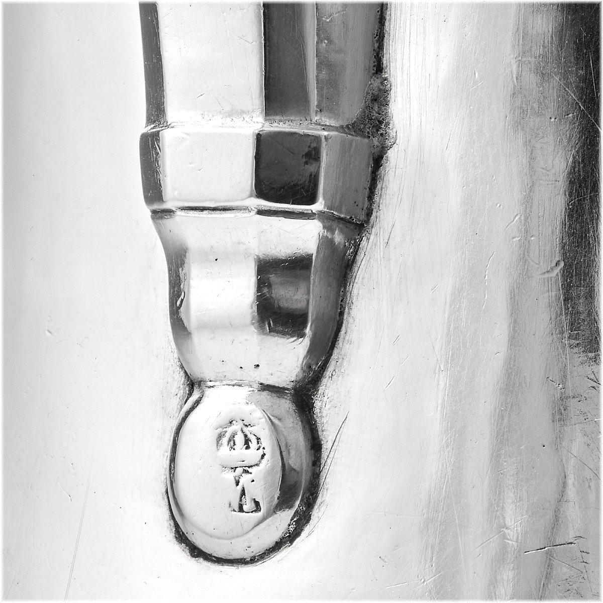 Pierre Meneton : 18th Century French Sterling Silver Coffee Pot - Pau Circa 1770 - Period Coat Of Arms-photo-6