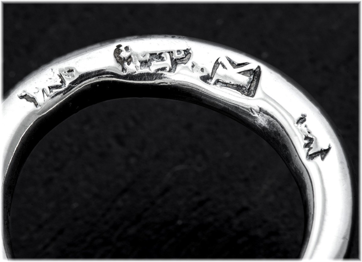 Bordereau Des Brosses: Rare 18th Century Solid Silver Wine Taster Angers 1755-56-photo-1