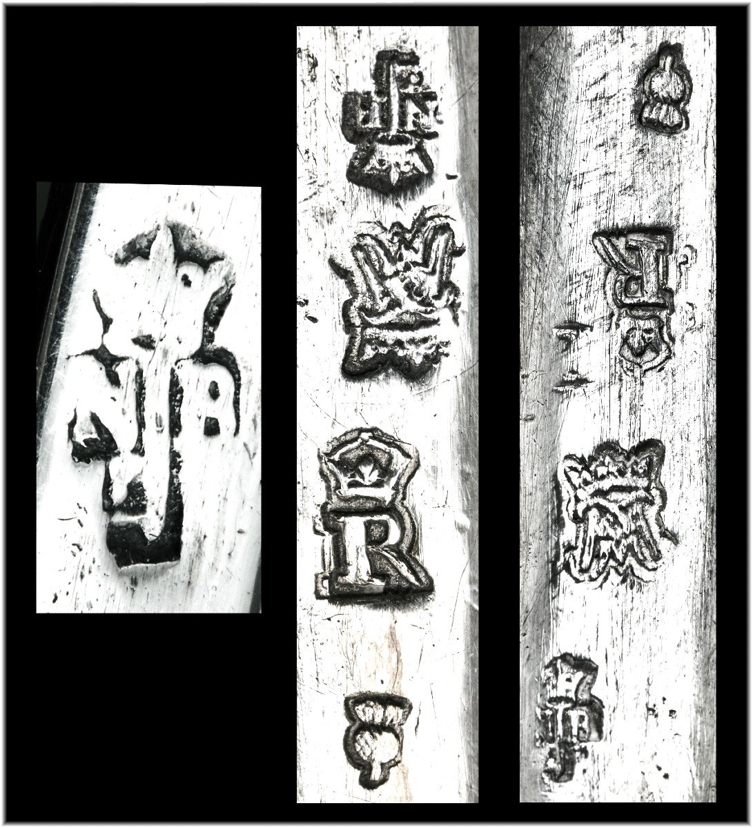 Nicolas BEDANE : Rare Paire de Flambeaux en Argent massif XVIIIème ANGERS 1732-photo-5