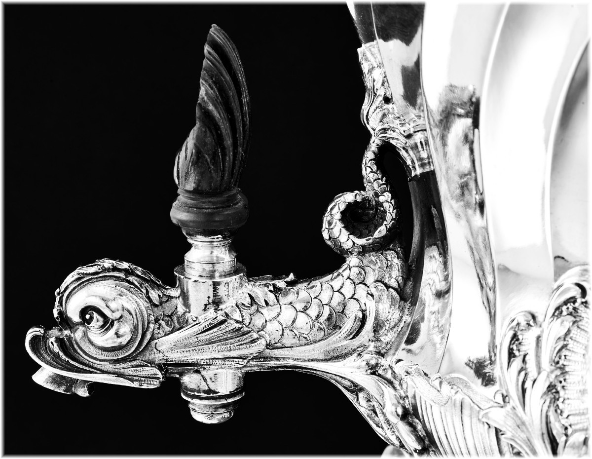 Boin Taburet : Louis XV Style Sterling Silver Samovar / Tea Fountain-photo-2