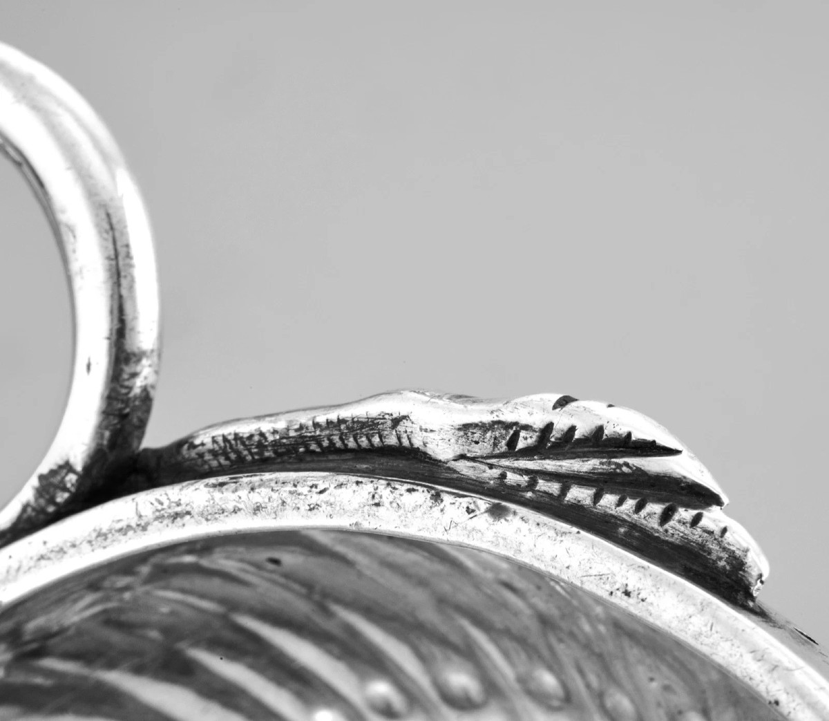 Lessere : Rare 18th Century Solid Silver Wine Taster +132 G Auxerre 1765-72-photo-4