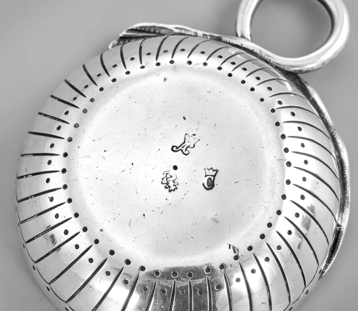 Lessere : Rare 18th Century Solid Silver Wine Taster +132 G Auxerre 1765-72-photo-5