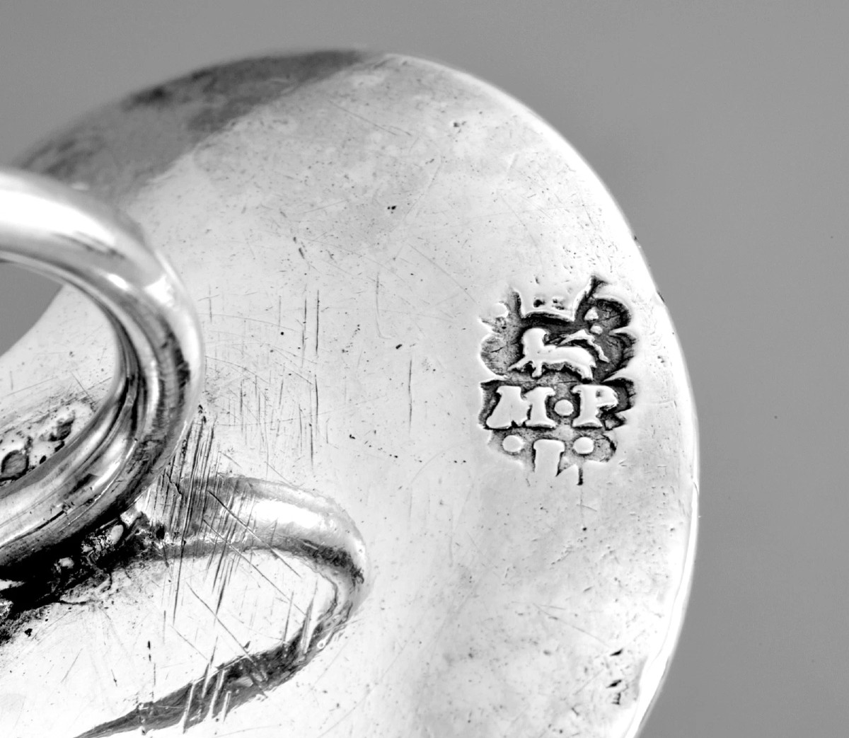 Lamoureux : 18th Century Normandy Wine Taster In Solid Silver 116.6g - Rouen 1775-photo-4