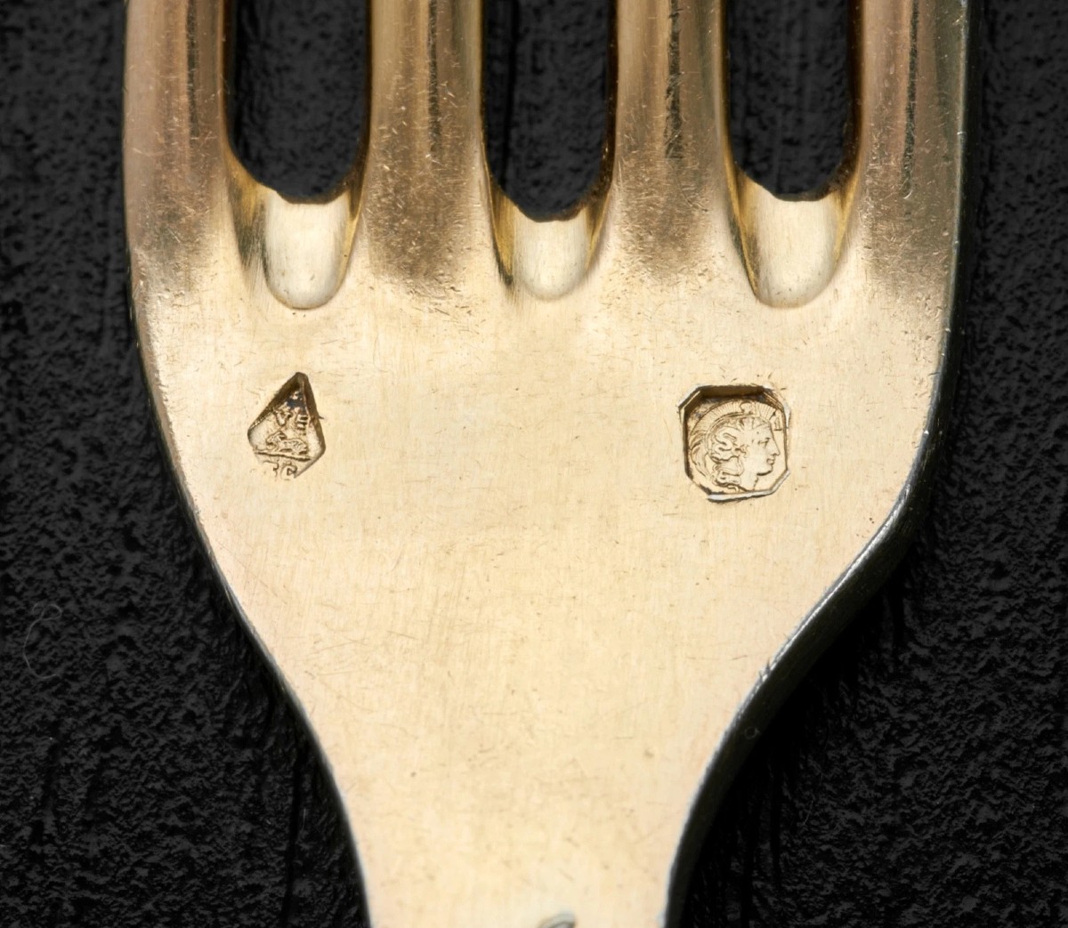HENIN & COMPERE : Ménagère / Service à Desserts en Argent massif Vermeil 24pcs-photo-7