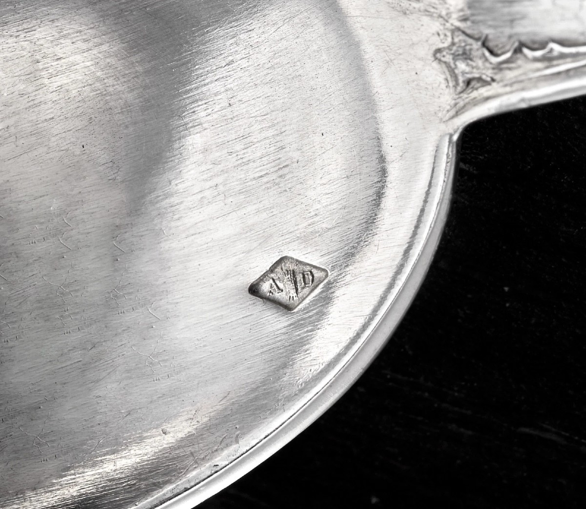Deflon : Art Nouveau Sterling Silver Spoon Set Thistles Pattern,  Box-photo-6