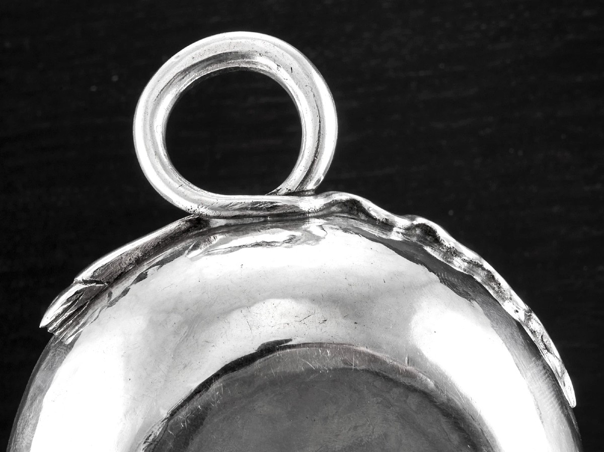 ROUX : Gros Taste-Vin en Argent Massif dit TASSOU Auvergne 122,7g MOULINS 1775-photo-1