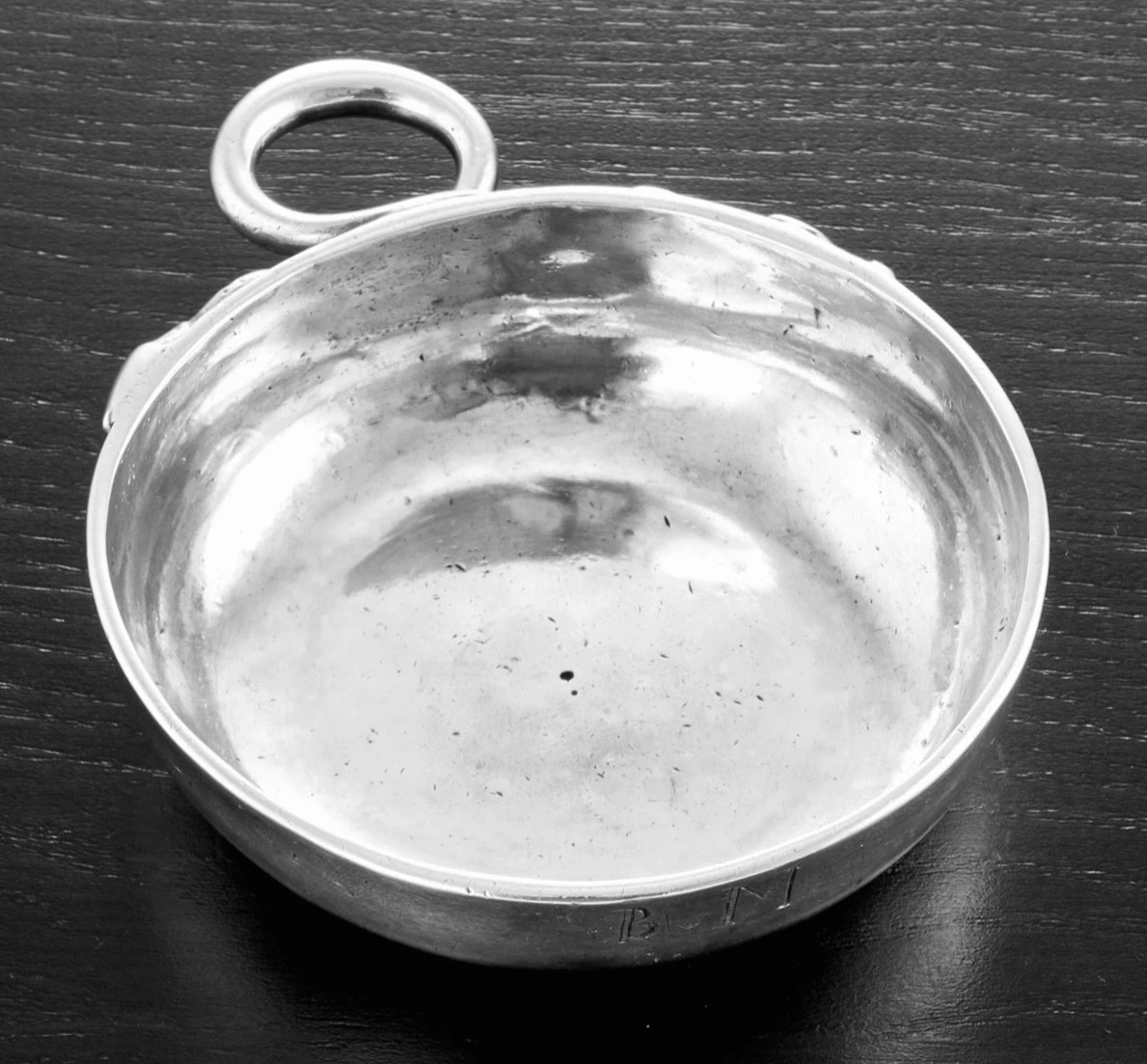 18th Century French Solid Silver Wine Taster - Tonnerre 1782-83-photo-1