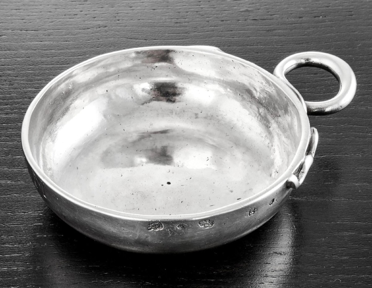 18th Century French Solid Silver Wine Taster - Tonnerre 1782-83