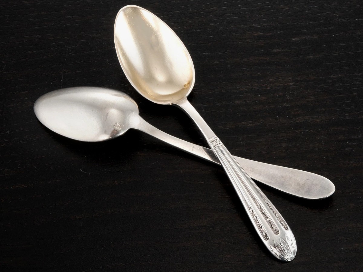 LEVERRIER : Service de 12 Cuillères en Argent massif Vermeil Coffret ART NOUVEAU-photo-3