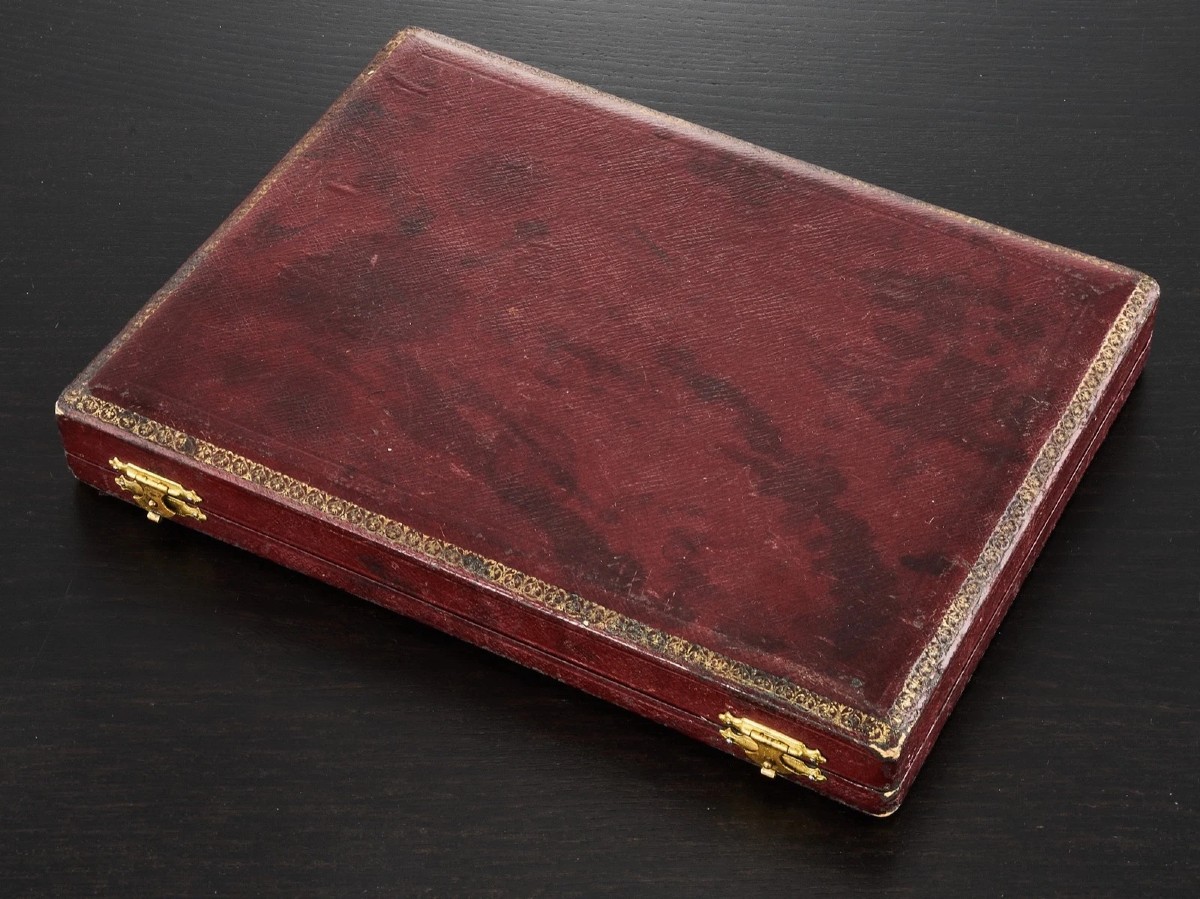 LEVERRIER : Service de 12 Cuillères en Argent massif Vermeil Coffret ART NOUVEAU-photo-6