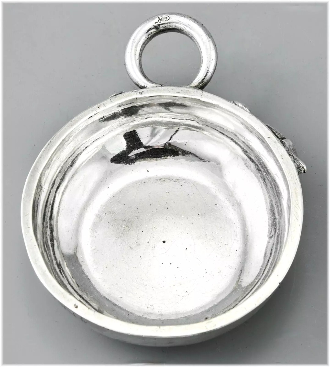Dulaure: Rare Heavy Solid Silver Wine Taster From Auvergne, Riom 1787 - 132 G