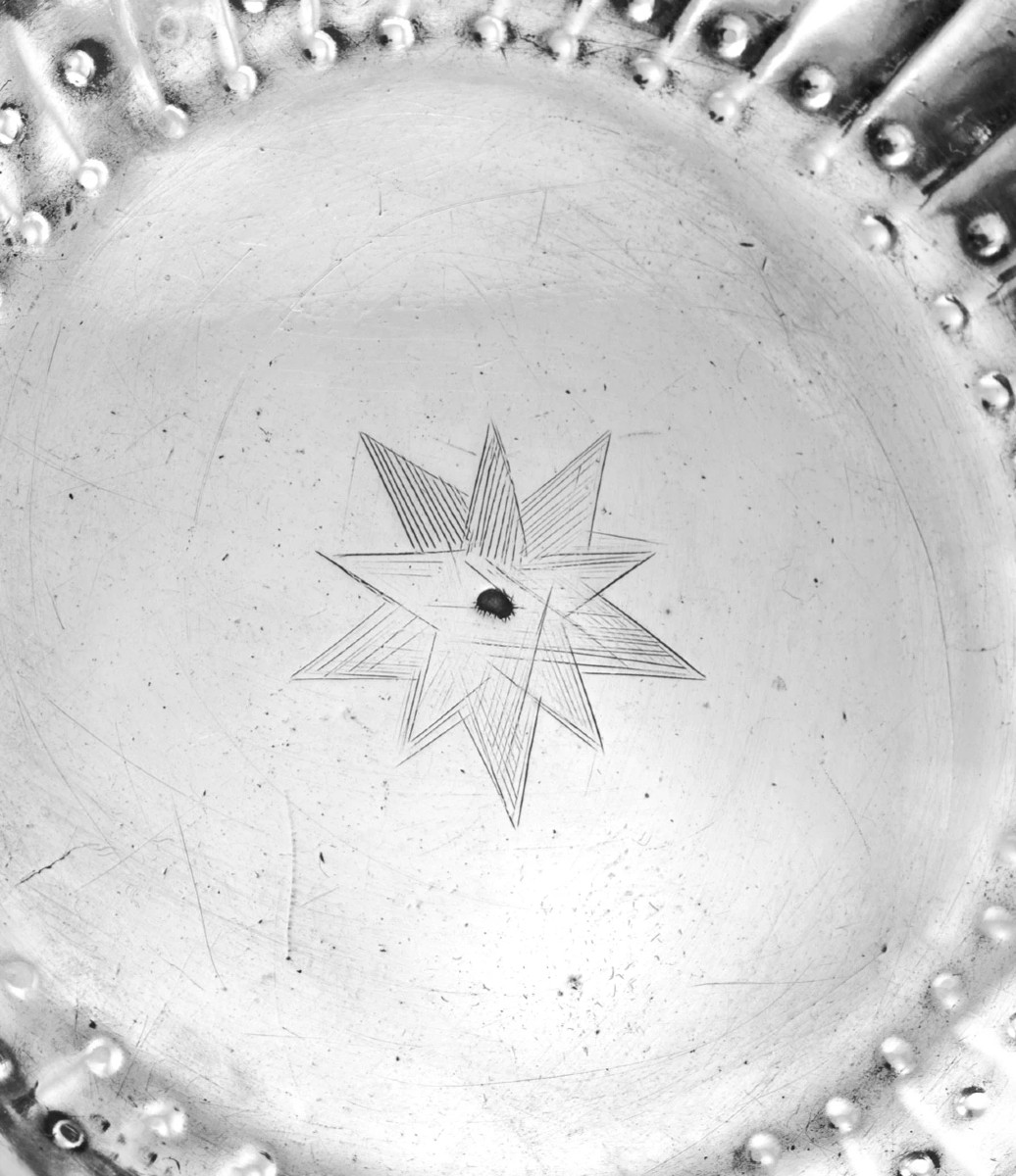 LE GOUEL : Rare Taste-Vin en Argent prise Canards 18ème CHATEAU-THIERRY 1757-58-photo-3