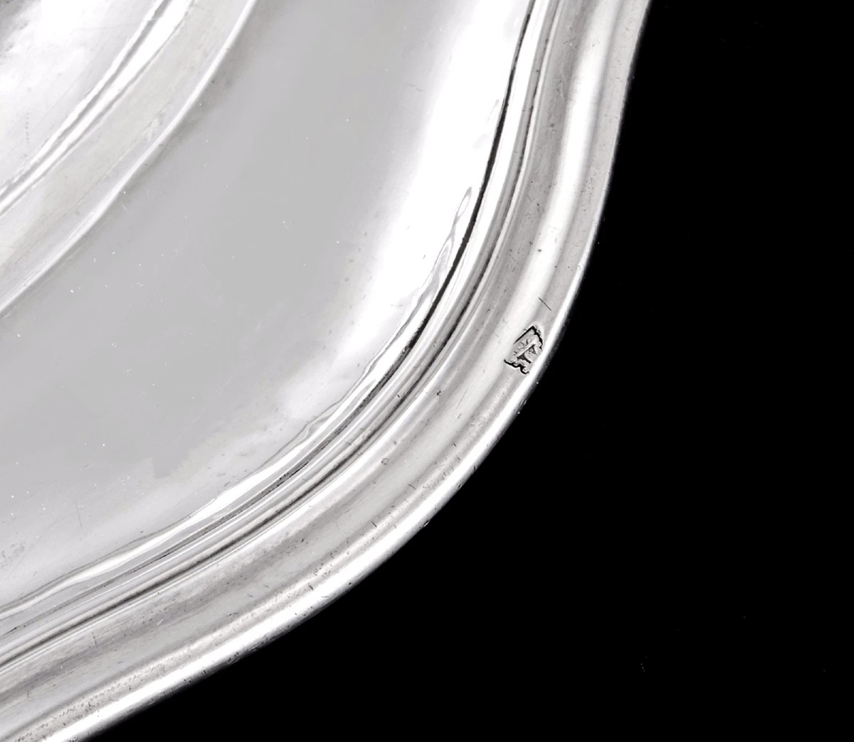 Joseph TEISSERE : Rare Plat rond en Argent massif Aix MARSEILLE 1777-photo-3