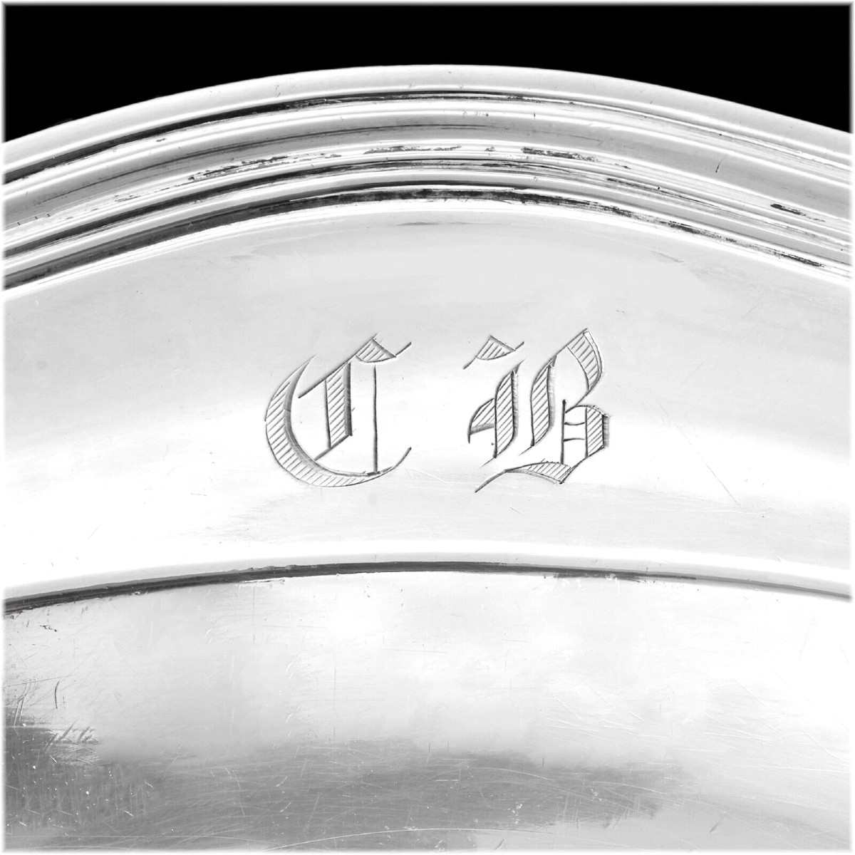 Nicolas LEVASSEUR : Rare Plat rond en Argent massif XVIIIème REIMS c. 1772-photo-4