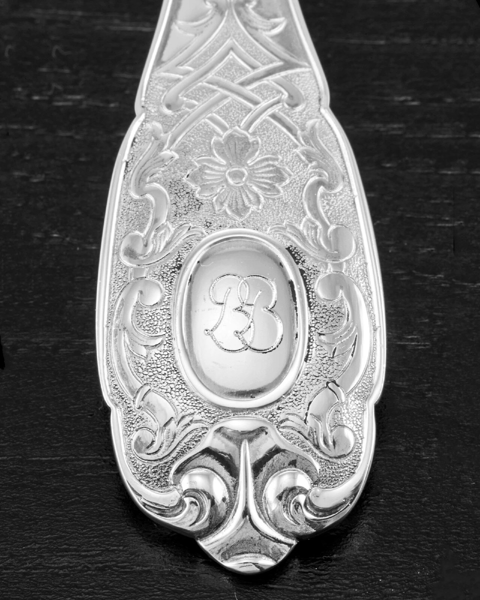 Puiforcat : Large Sterling Silver Serving Set, Elysee Pattern-photo-3