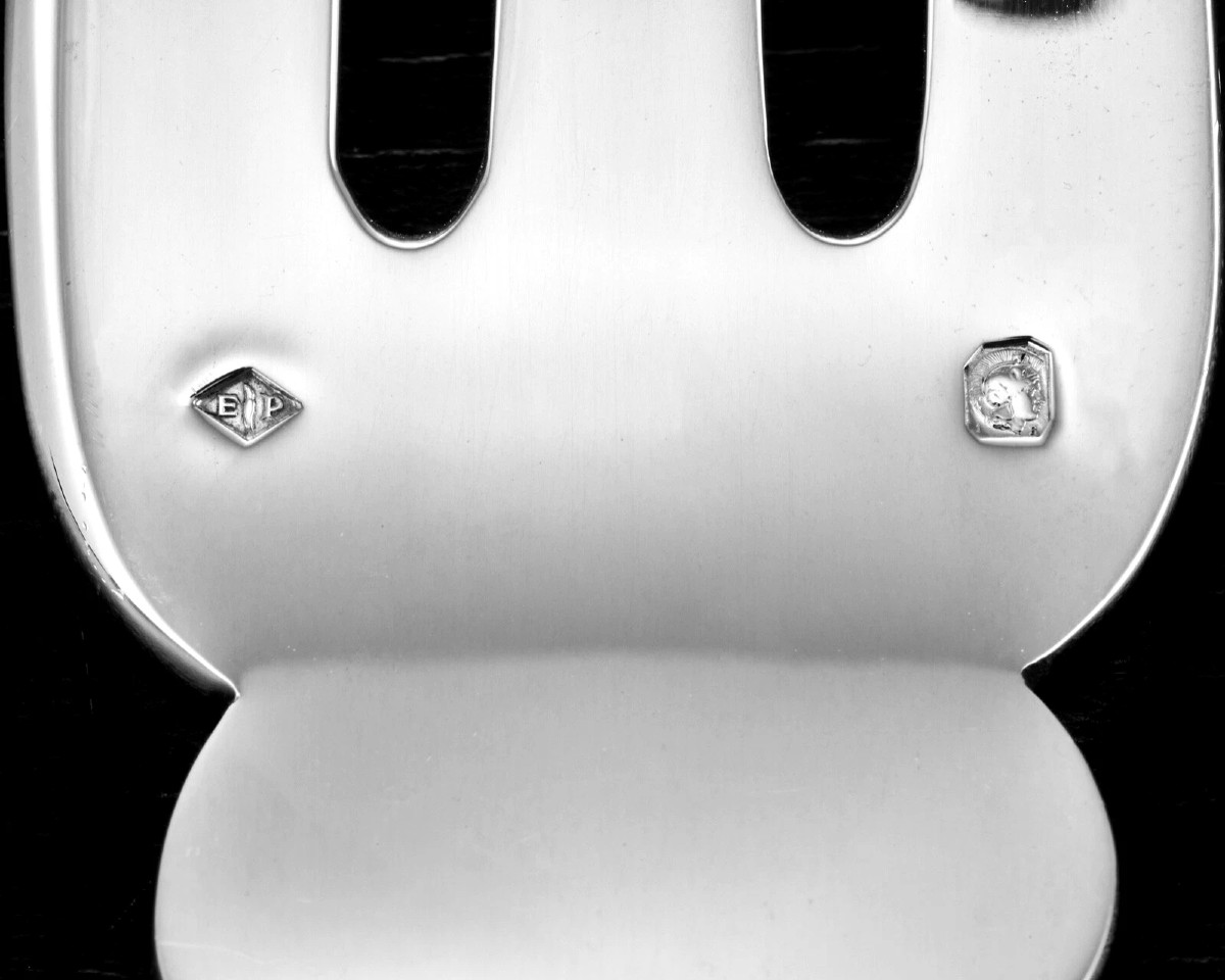 Puiforcat : Large Sterling Silver Serving Set, Elysee Pattern-photo-2