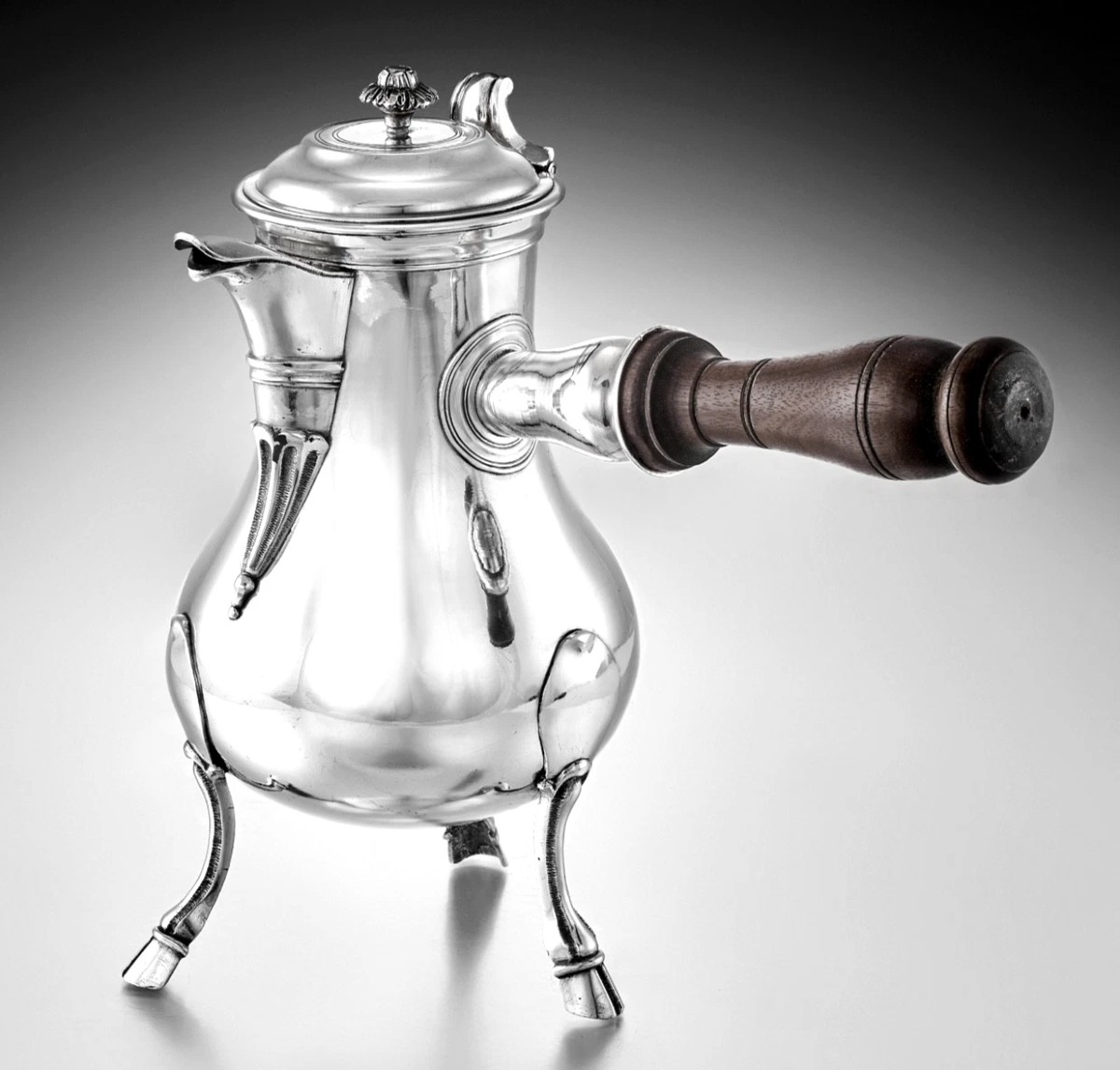 Dorgeuil : Rare 18th Century French Solid Silver Coffee Pot  Bordeaux 1785-86-photo-3