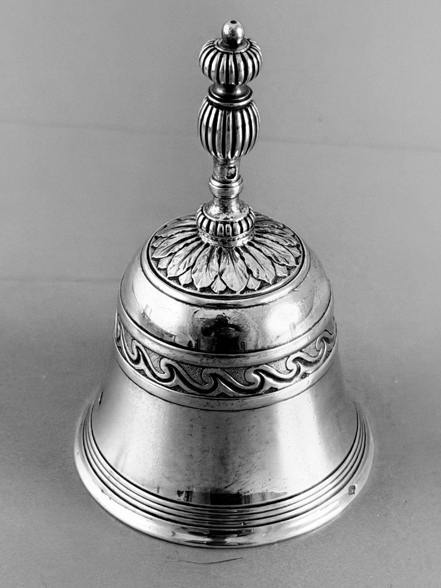 Aucoc : Exceptional St. Regence Silver Inkwell +1.9 Kg-photo-1