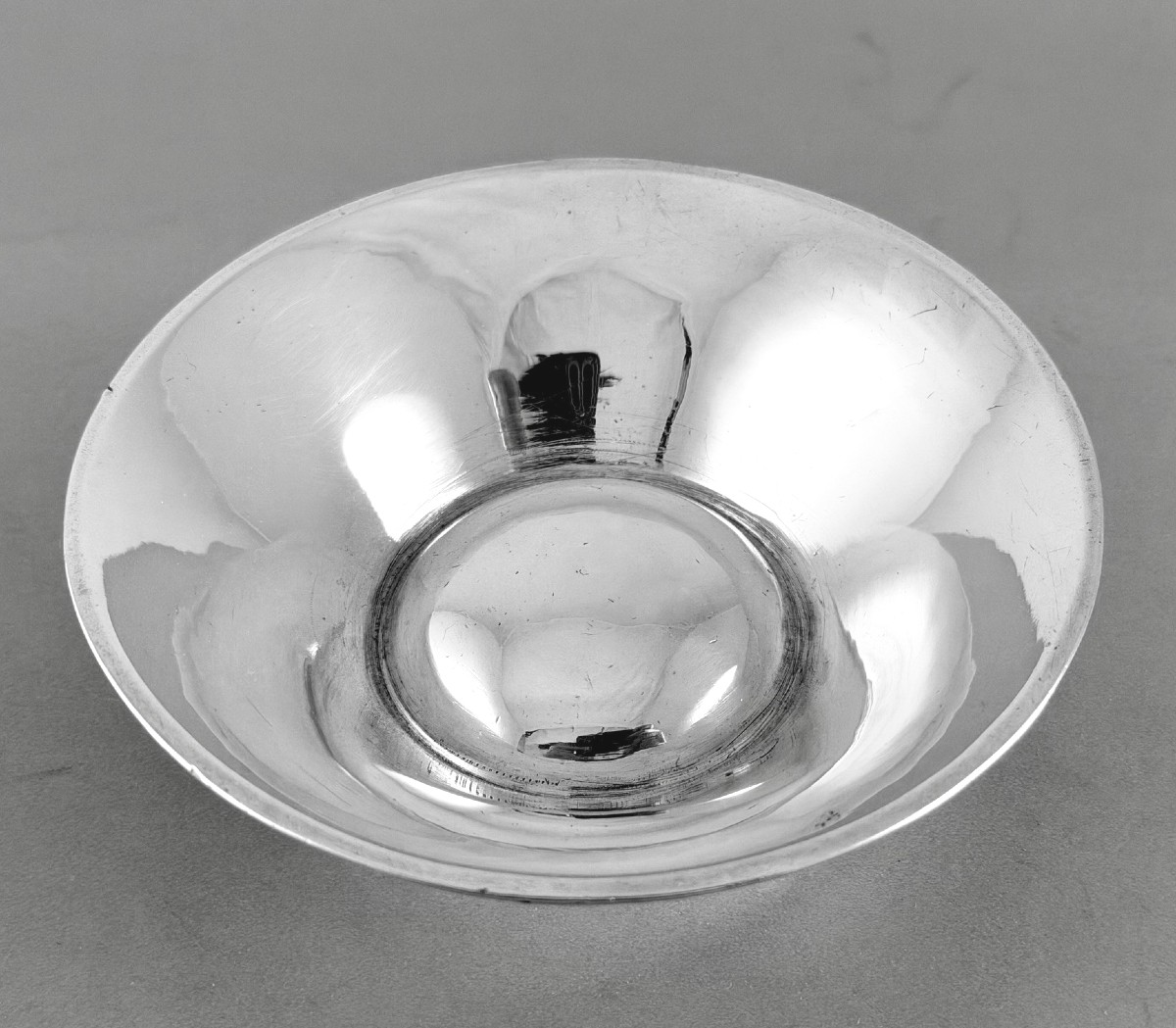 Toy: Taste Vin With Umbilicus In Solid Silver 18th Century 115grs Bordeaux 1783-84