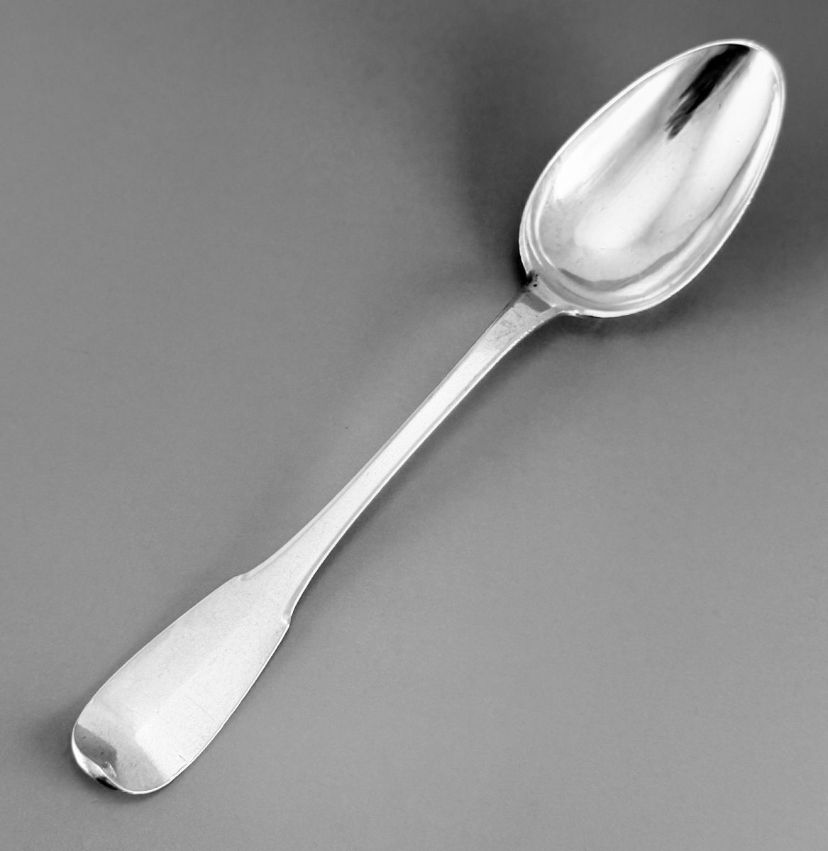 FAUCONNIER : Cuillère à Ragoût en Argent massif METZ 1783-84 COMTE-photo-2
